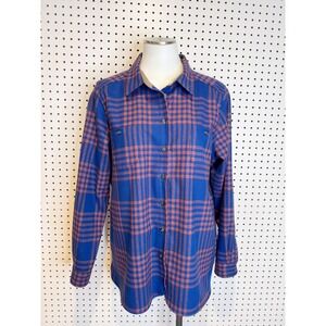 Pendleton | 100% Virgin Wool Button Down Shirt, Blue Plaid Sz. XL MM52876